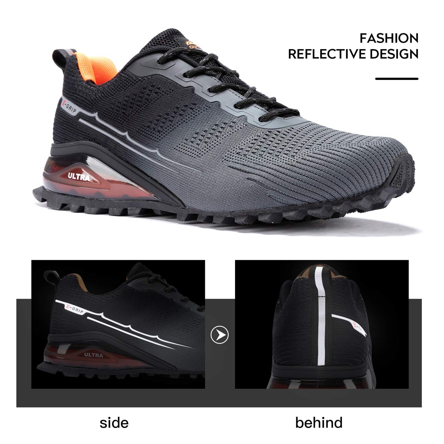 Men's Trail Running Shoes Fashion Walking Hiking Sneakers for Men Tennis