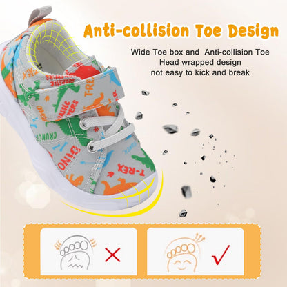 Kids Canvas Shoes Running Shoes for Girls Boys Wide Toe Box Barefoot Toddler Sneakers