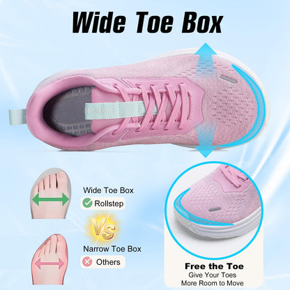 Wide Toe Box Shoes Women Sneakers Extra Wide Width Arch Support