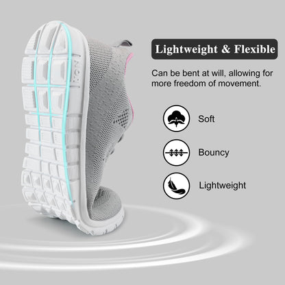 Womens Sneakers Tennis Shoes: Fashion Lightweight Non Slip Footwear for Running Walking Casual