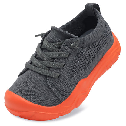 Toddler Shoes Girls Boys Wide Barefoot Shoes Kids Breathable Sneakers Slip on Tennis Shoe Lightweight Sneakers