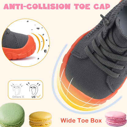 Toddler Shoes Girls Boys Wide Barefoot Shoes Kids Breathable Sneakers Slip on Tennis Shoe Lightweight Sneakers