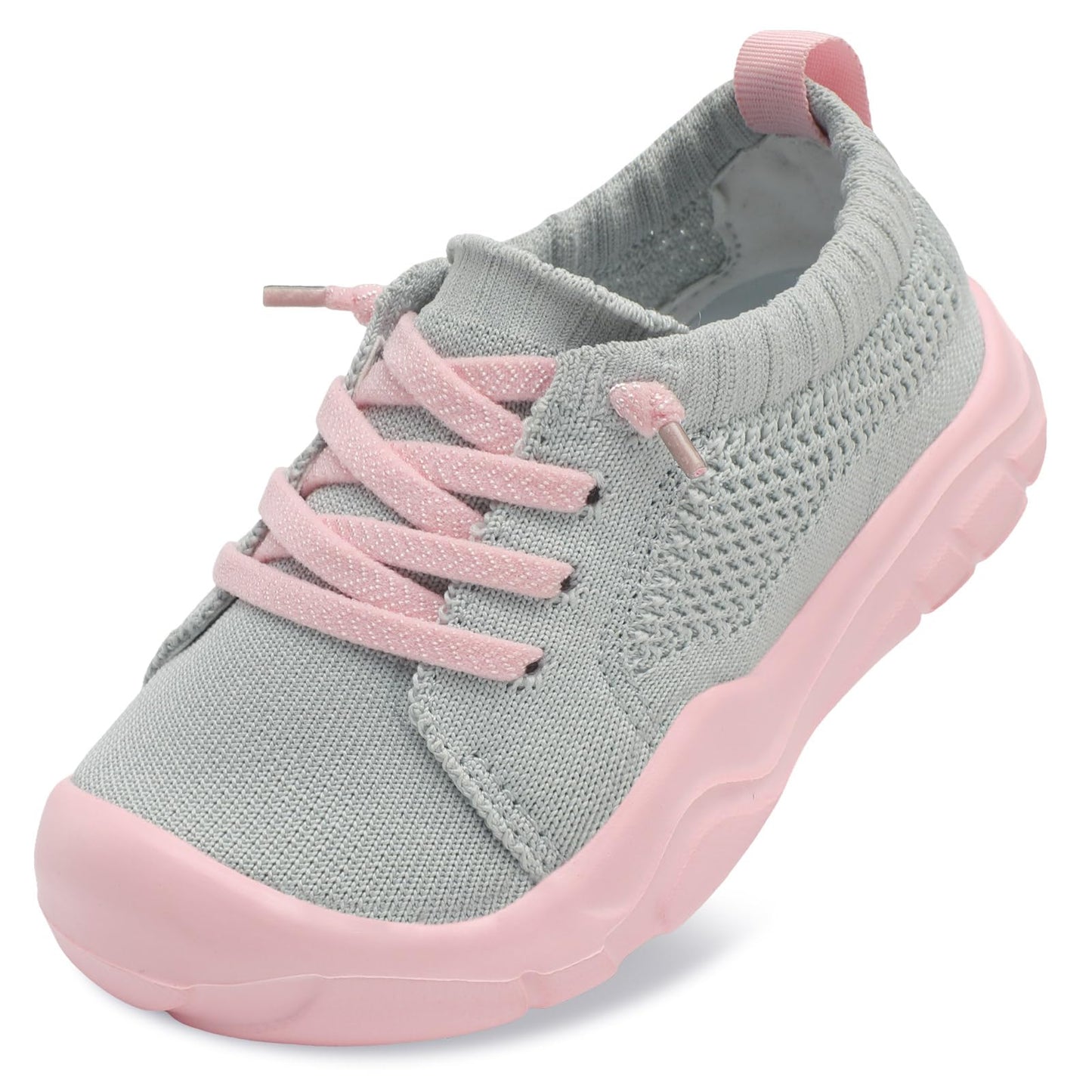 Toddler Shoes Girls Boys Wide Barefoot Shoes Kids Breathable Sneakers Slip on Tennis Shoe Lightweight Sneakers