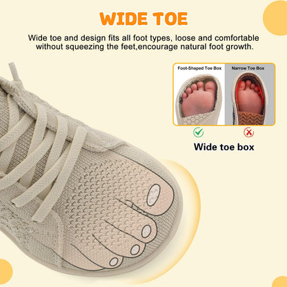 Toddler Shoes Girls Boys Wide Barefoot Shoes