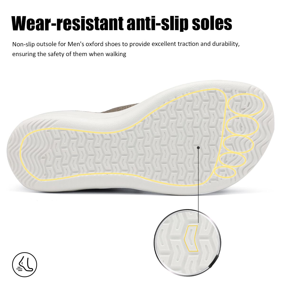 Mens Barefoot Dress Shoes Wide Toe Box Zero Drop Oxfords Shoes