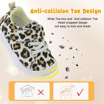 Kids Canvas Shoes Running Shoes for Girls Boys Wide Toe Box Barefoot Toddler Sneakers