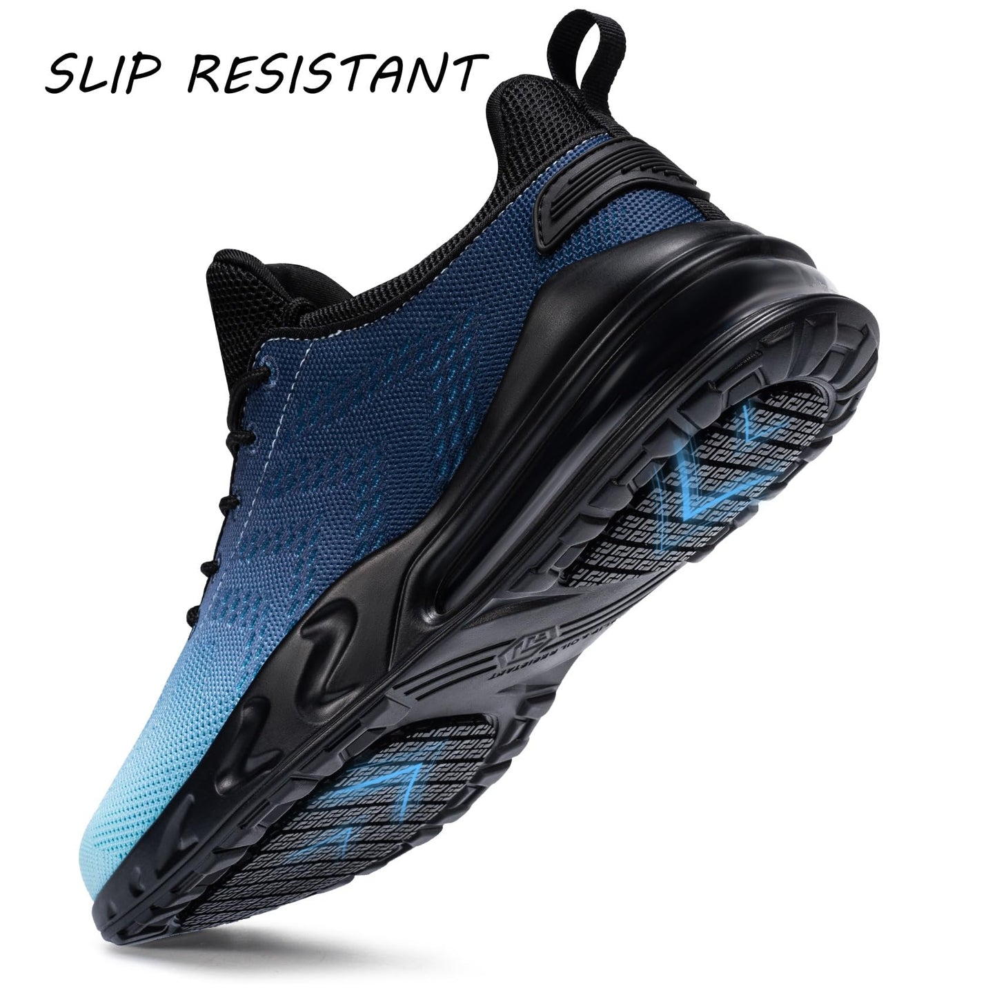 Mens Non Slip Work Shoes Slip On Water Resistant Walking Sneakers