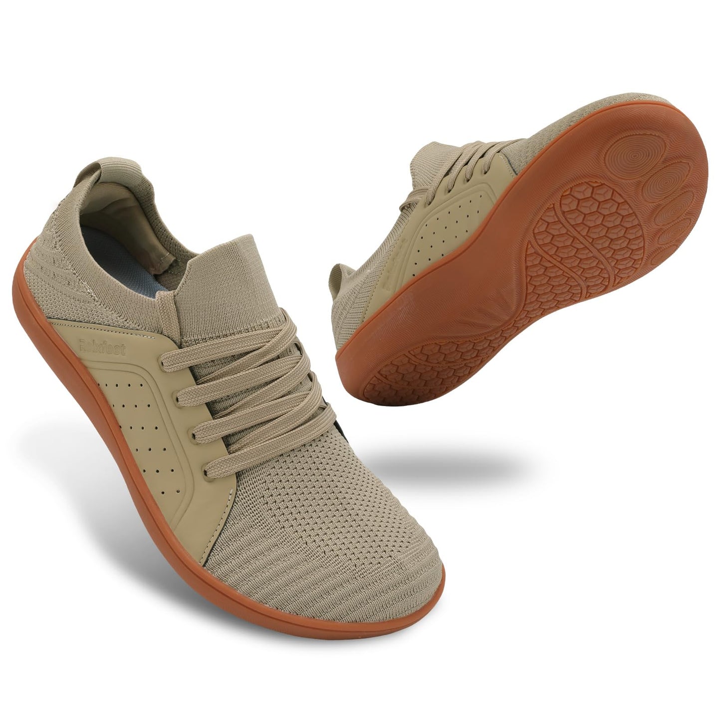relxfeet Men's Barefoot Shoes Minimalist Cross-Trainer Shoes Wide Toe Walking Shoes