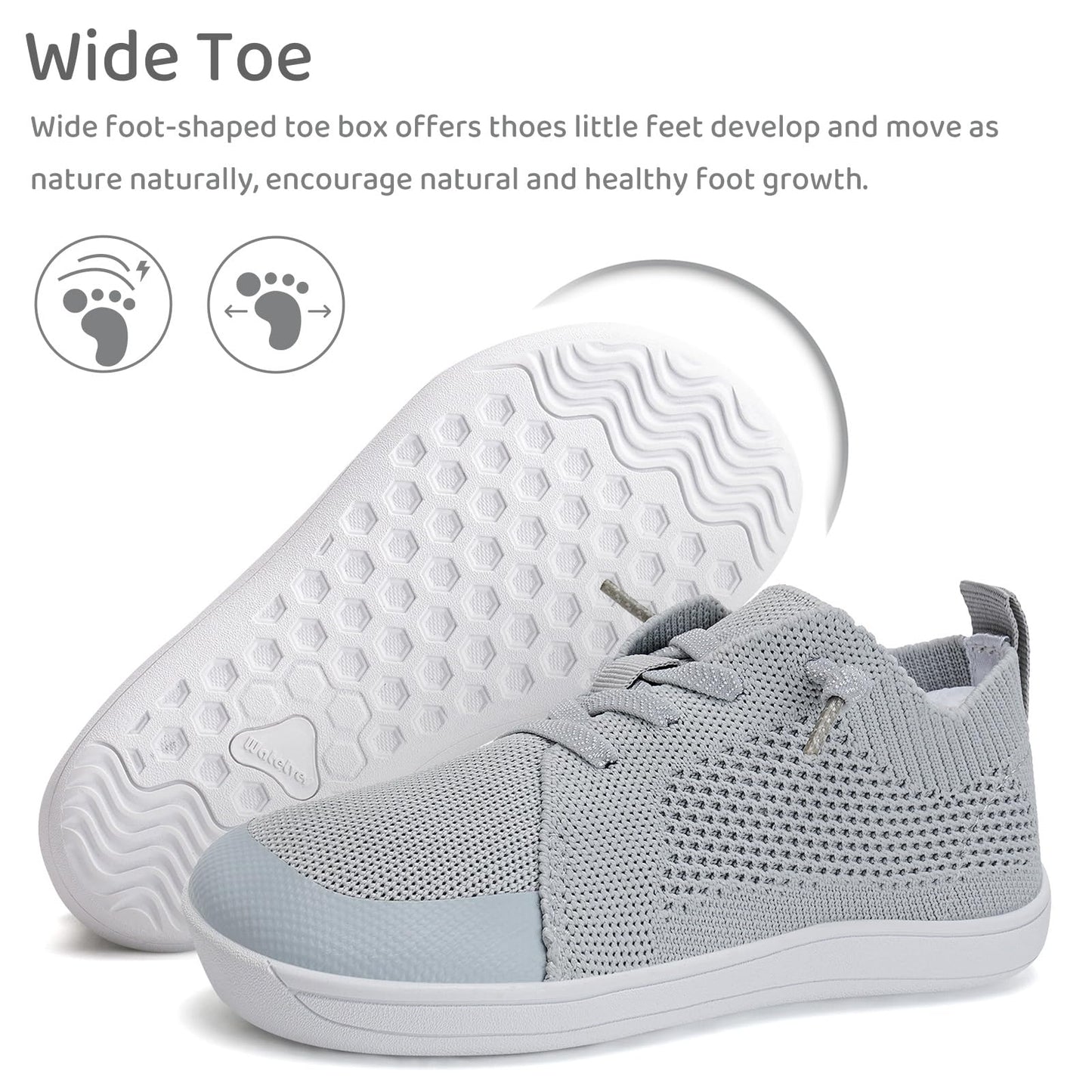 Toddler Little Kids Wide Barefoot Shoes Boys Girls Minimalist Sneakers