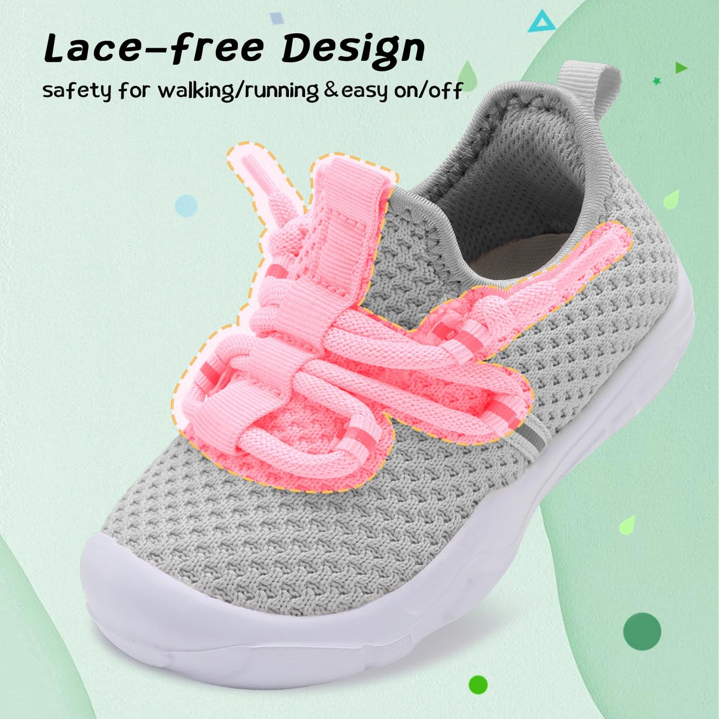 Toddler Shoes Boys Girls Barefoot Shoes Kids Breathable Walking Running Shoe