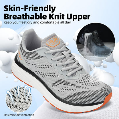 Wide Toe Box Shoes for Men Cushioned Road Running Shoe Non Slip Mens