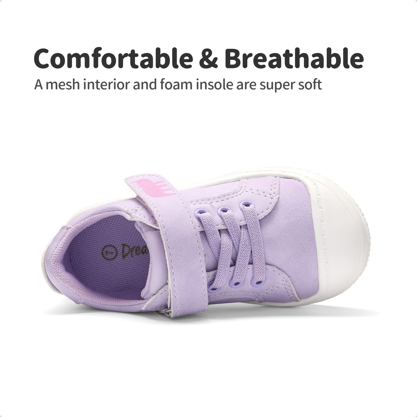Toddler Boys Girls Sneakers Casual Lightweight Kids Storybook Walking Skate Shoes