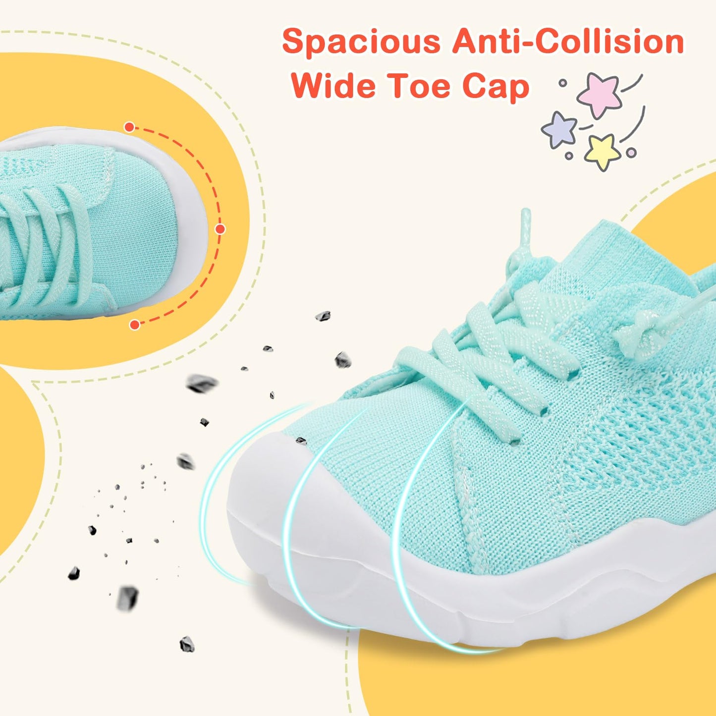 Toddler Shoes Boys Girls Barefoot Shoes Kids Breathable Sneakers