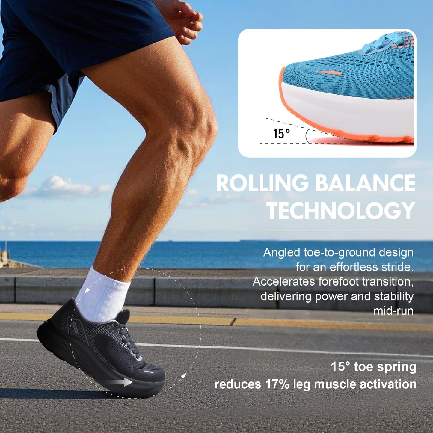 Wide Toe Box Shoes for Men Arch Support Shoes