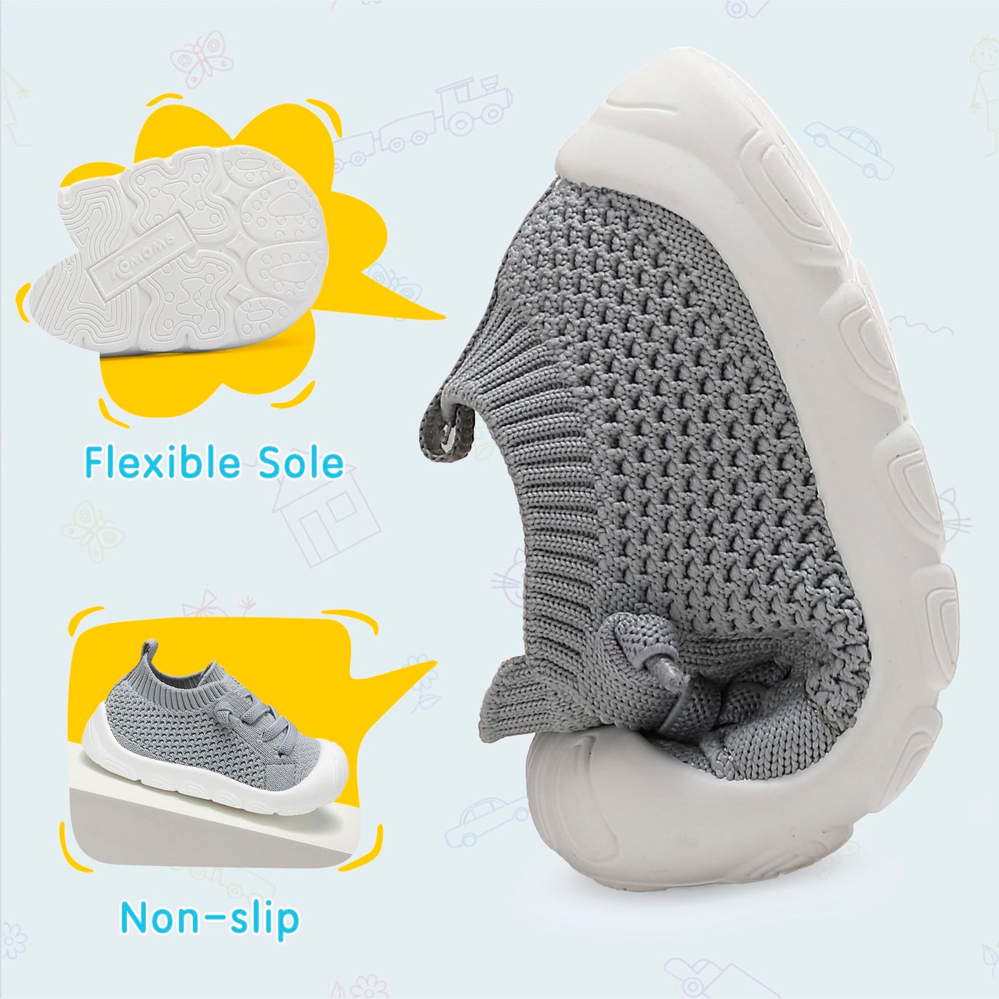 Baby Girls Boys Shoes Toddler Walking Sneakers