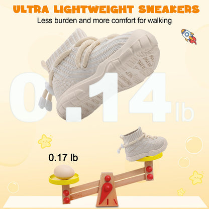 Toddler Shoes High Top Sneakers for Boys Girls Barefoot Wide Walking Tennis Shoes