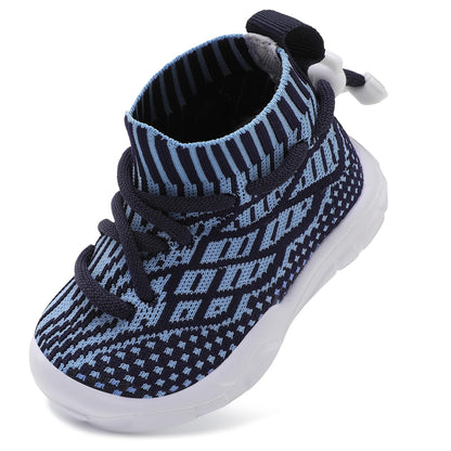 Toddler Shoes High Top Sneakers for Boys Girls Barefoot Wide Walking Tennis Shoes