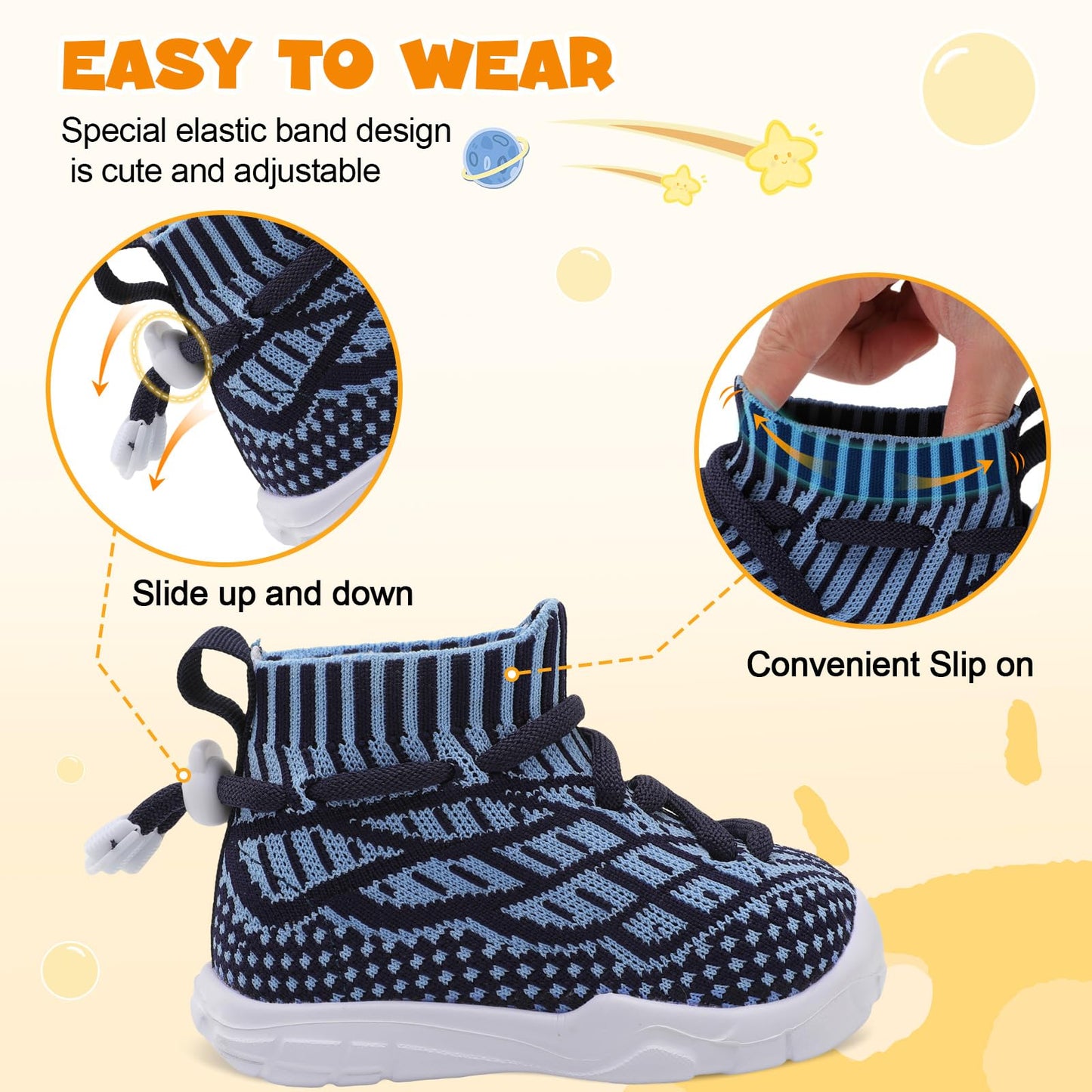 Toddler Shoes High Top Sneakers for Boys Girls Barefoot Wide Walking Tennis Shoes