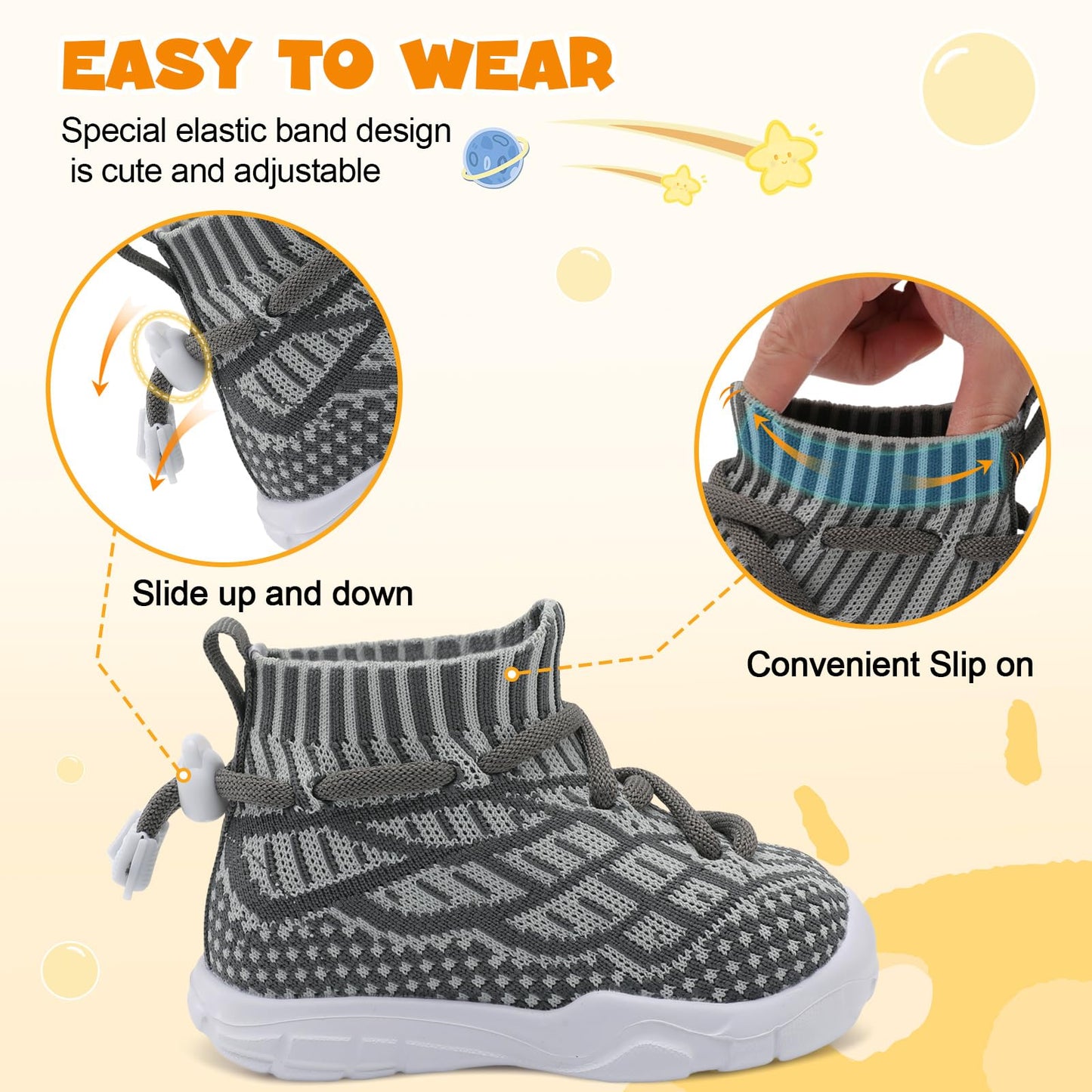 Toddler Shoes High Top Sneakers for Boys Girls Barefoot Wide Walking Tennis Shoes