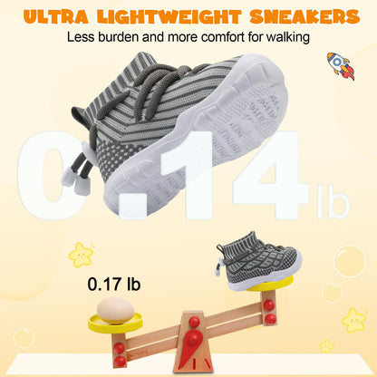 Toddler Shoes High Top Sneakers for Boys Girls Barefoot Wide Walking Tennis Shoes