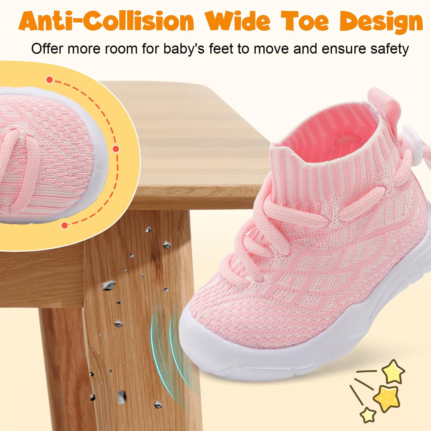 Toddler Shoes High Top Sneakers for Boys Girls Barefoot Wide Walking Tennis Shoes