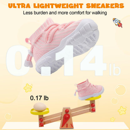 Toddler Shoes High Top Sneakers for Boys Girls Barefoot Wide Walking Tennis Shoes
