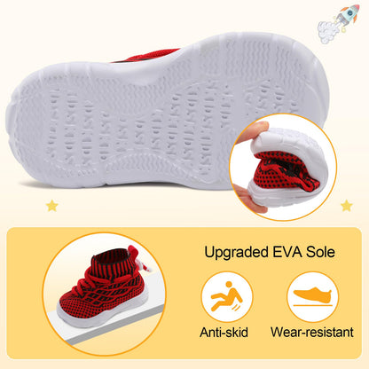 Toddler Shoes High Top Sneakers for Boys Girls Barefoot Wide Walking Tennis Shoes