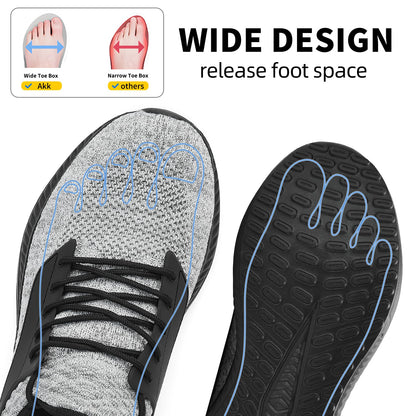 Mens Wide Sneakers Walking Shoes - Wide Slip on Tennis Shoes