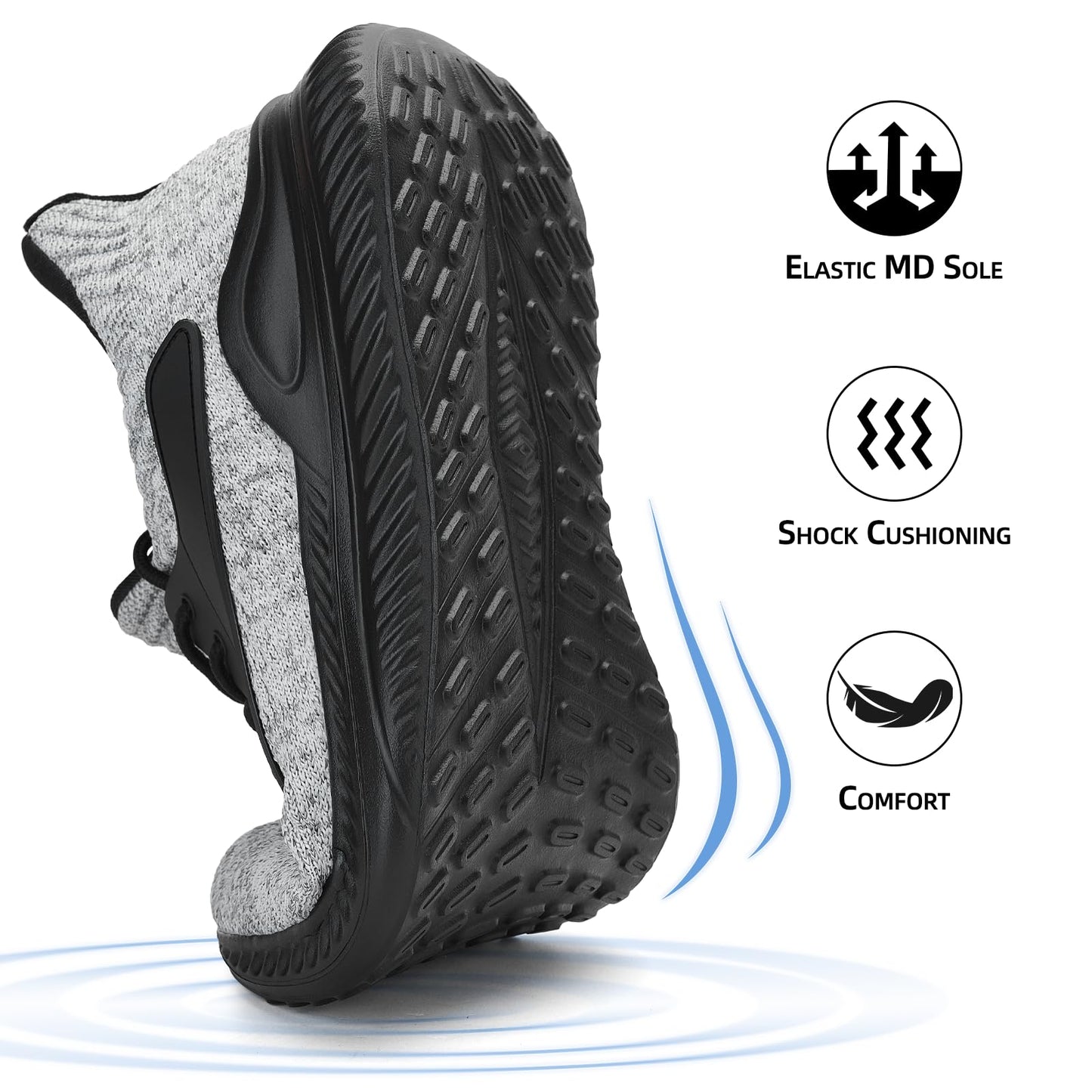 Mens Wide Sneakers Walking Shoes - Wide Slip on Tennis Shoes
