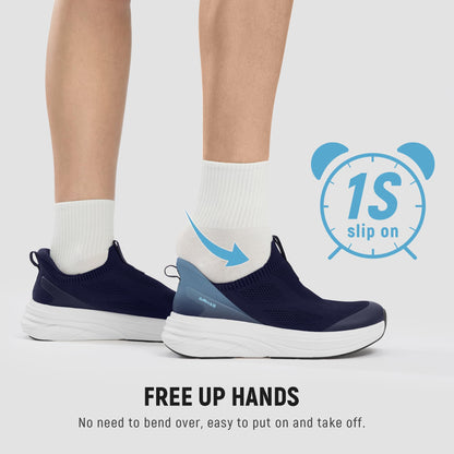 Wide Toe Box Walking Shoes Slip On Breathable Sneakers for Women