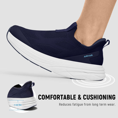 Wide Toe Box Walking Shoes Slip On Breathable Sneakers for Women
