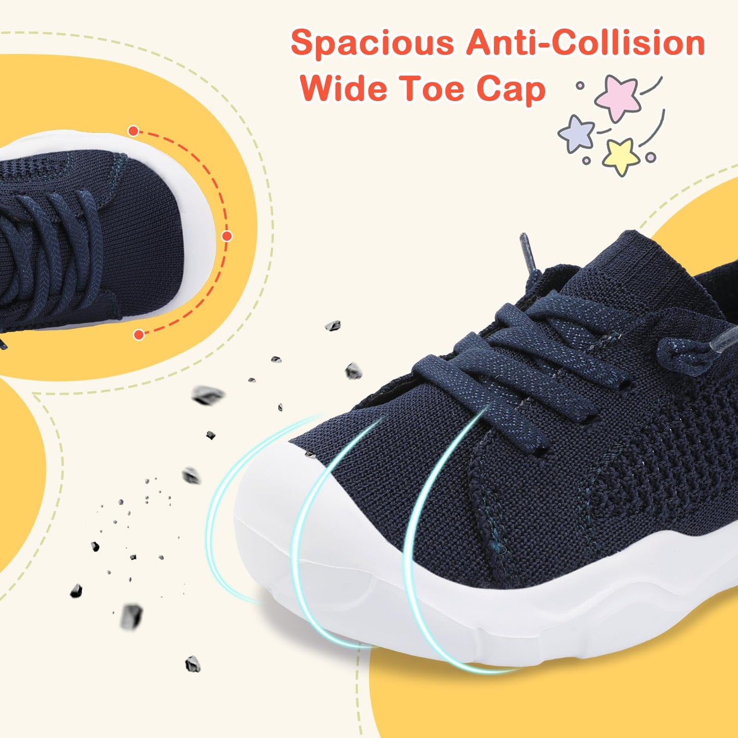 Toddler Shoes Boys Girls Barefoot Shoes Kids Breathable Sneakers