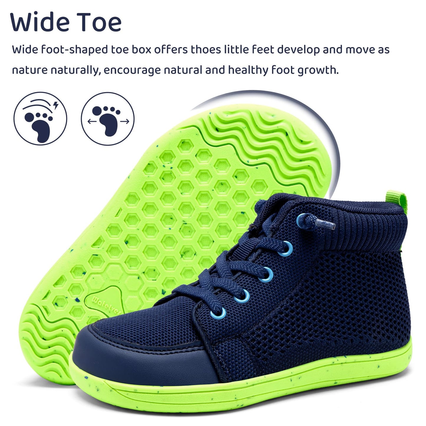 Toddler Little Kids Wide Barefoot Shoes Girls Boys Lightweight Boots