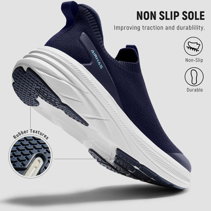 Wide Toe Box Walking Shoes Slip On Breathable Sneakers for Women