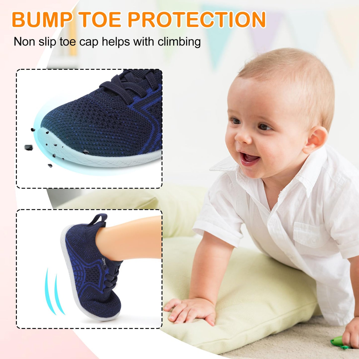 Toddler Barefoot Boys Girls Tennis Shoes