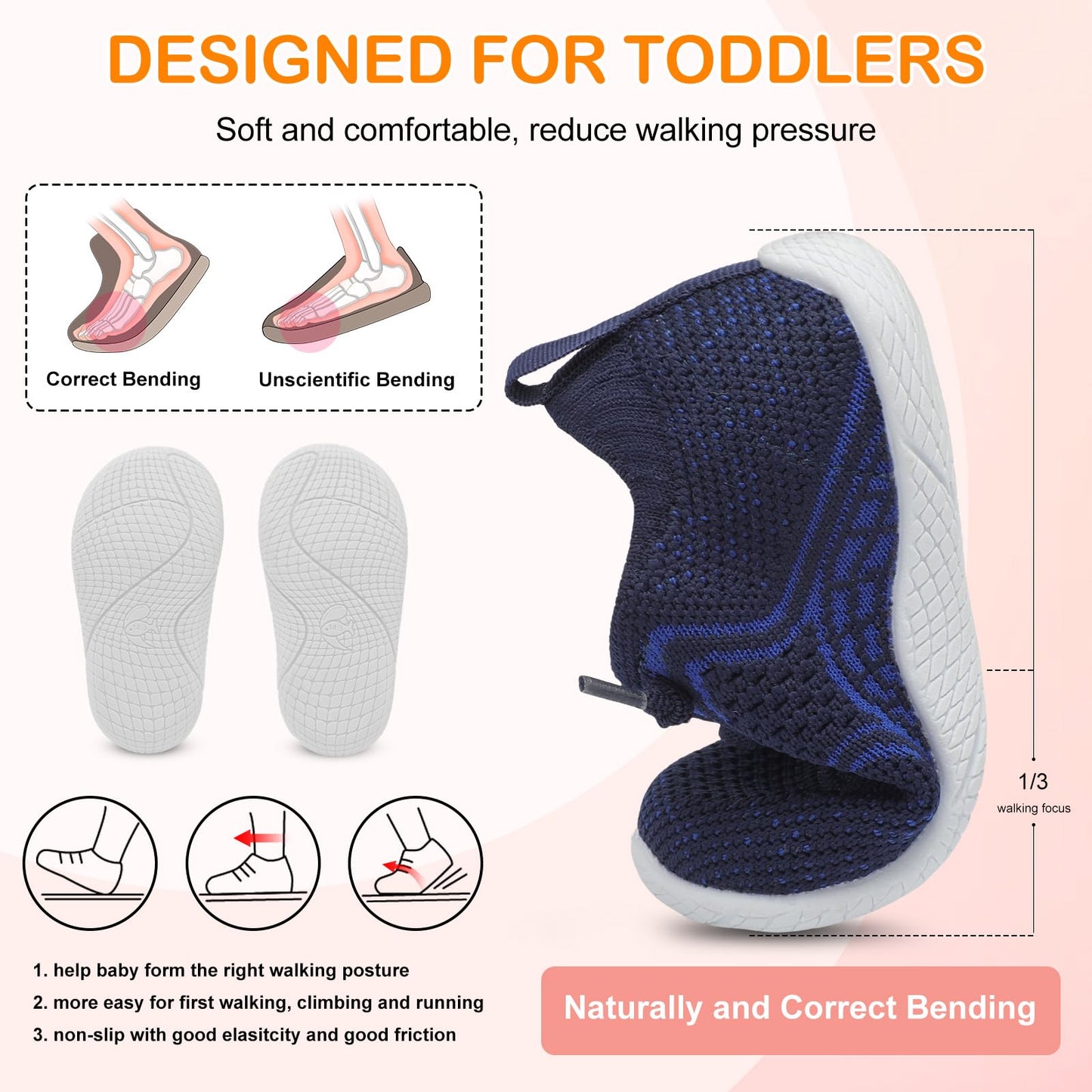 Toddler Barefoot Boys Girls Tennis Shoes