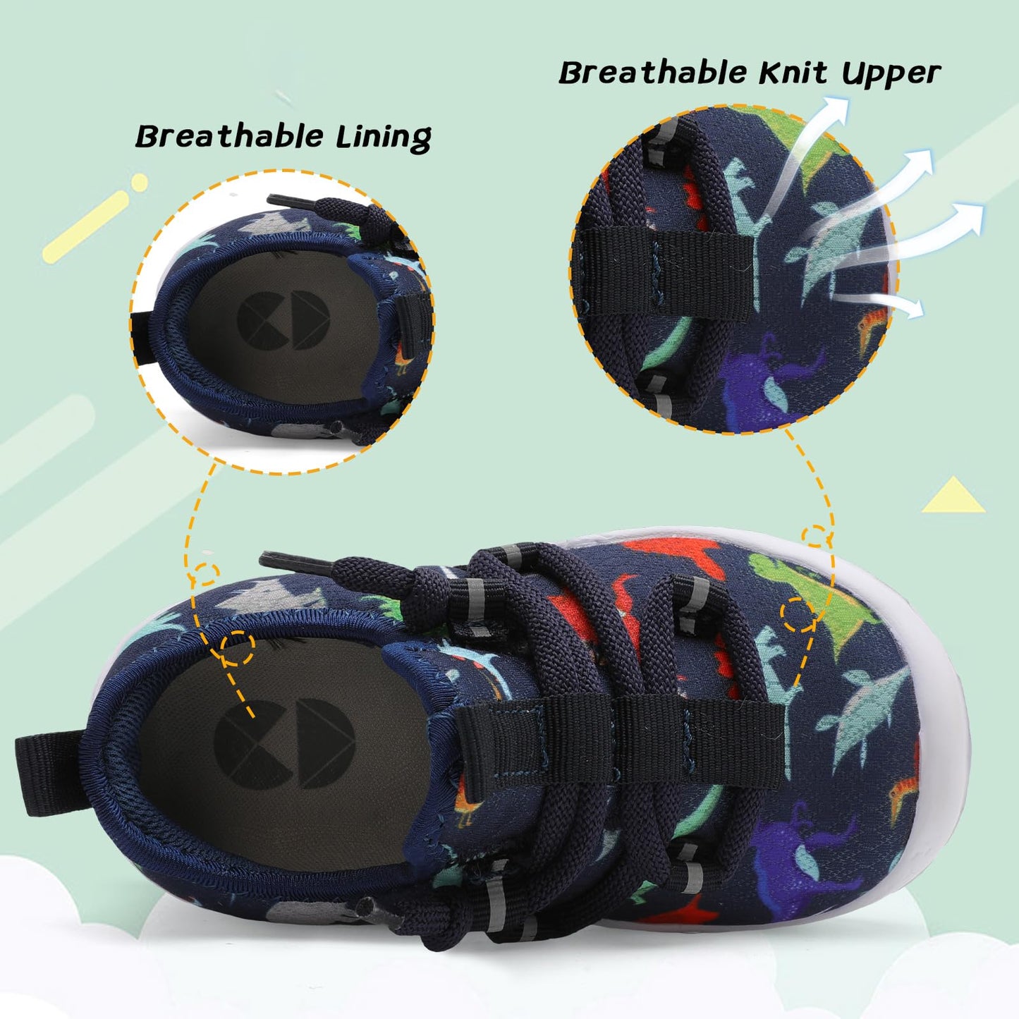 Toddler Shoes Boys Girls Barefoot Shoes Kids Breathable Walking Running Shoe
