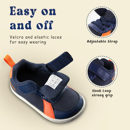 Toddler Wide Toe Box Barefoot Shoes Boys Sneakers