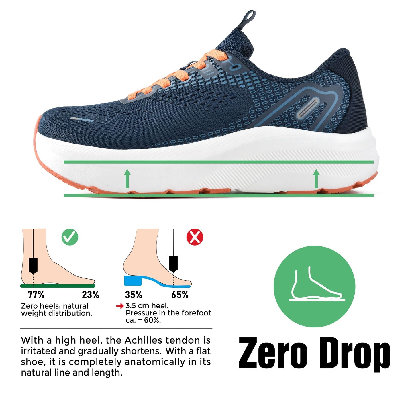 Wide Toe Box Shoes for Men Arch Support Shoes