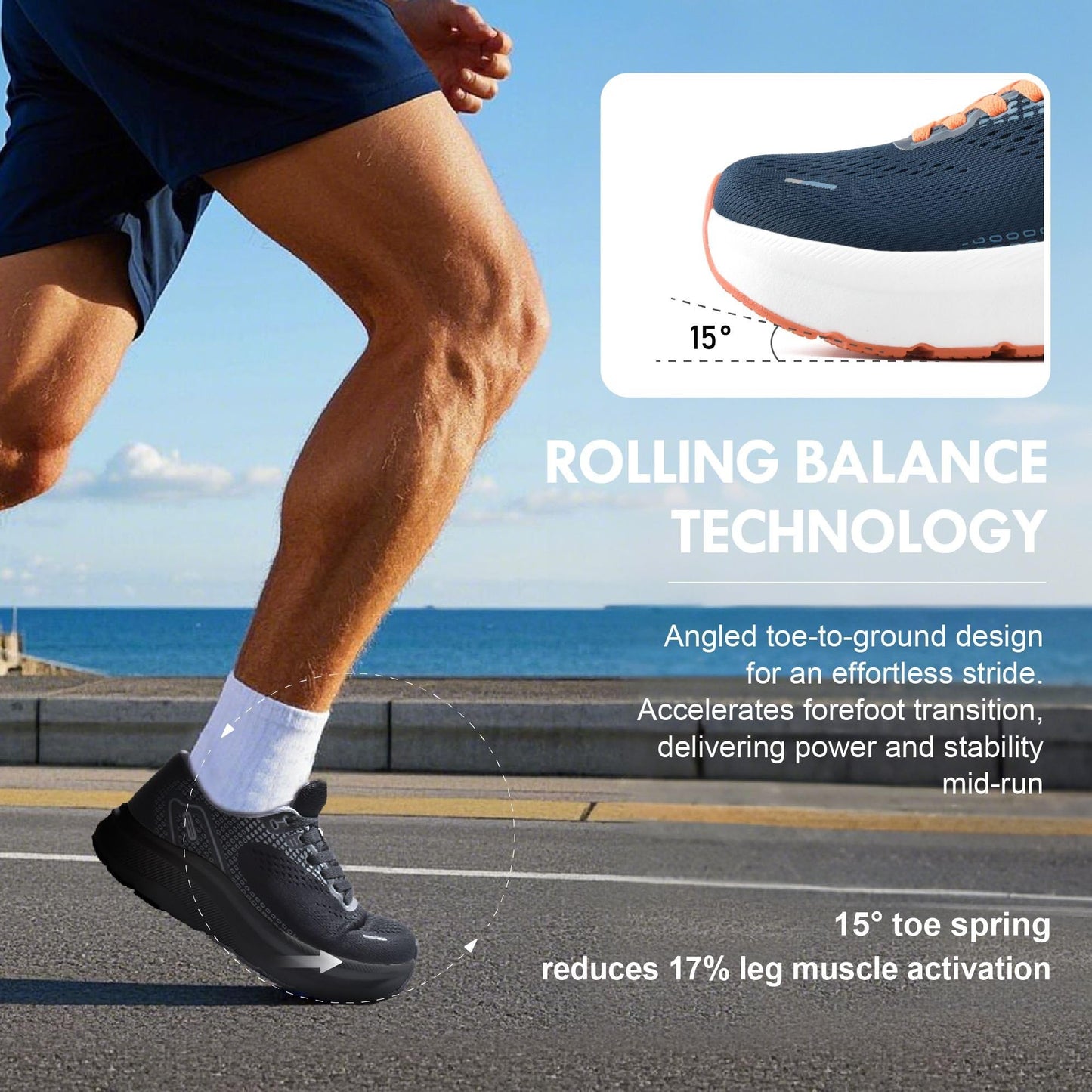 Wide Toe Box Shoes for Men Arch Support Shoes