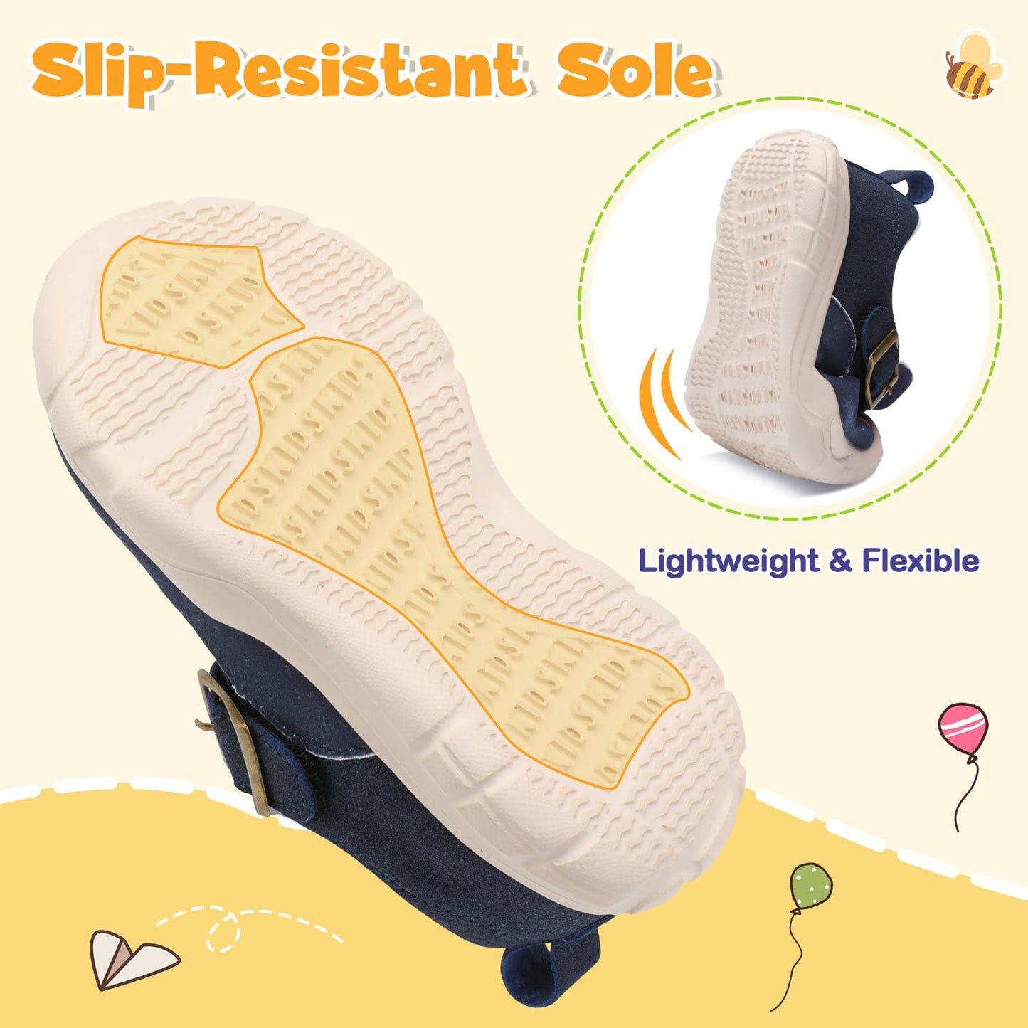 Toddler Shoes Girls Boys Wide Barefoot Shoes