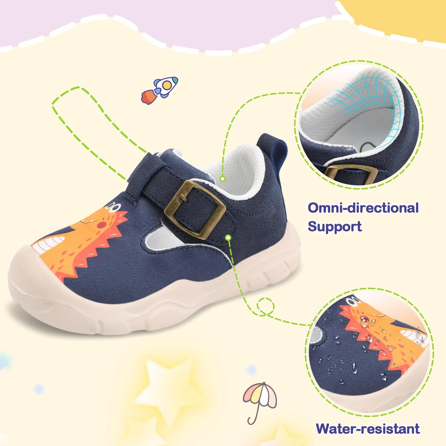 Toddler Shoes Girls Boys Wide Barefoot Shoes