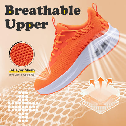 Wide Toe Box Shoes Women Air Cushion Road Running Shoes Extra Wide Width Sneakers