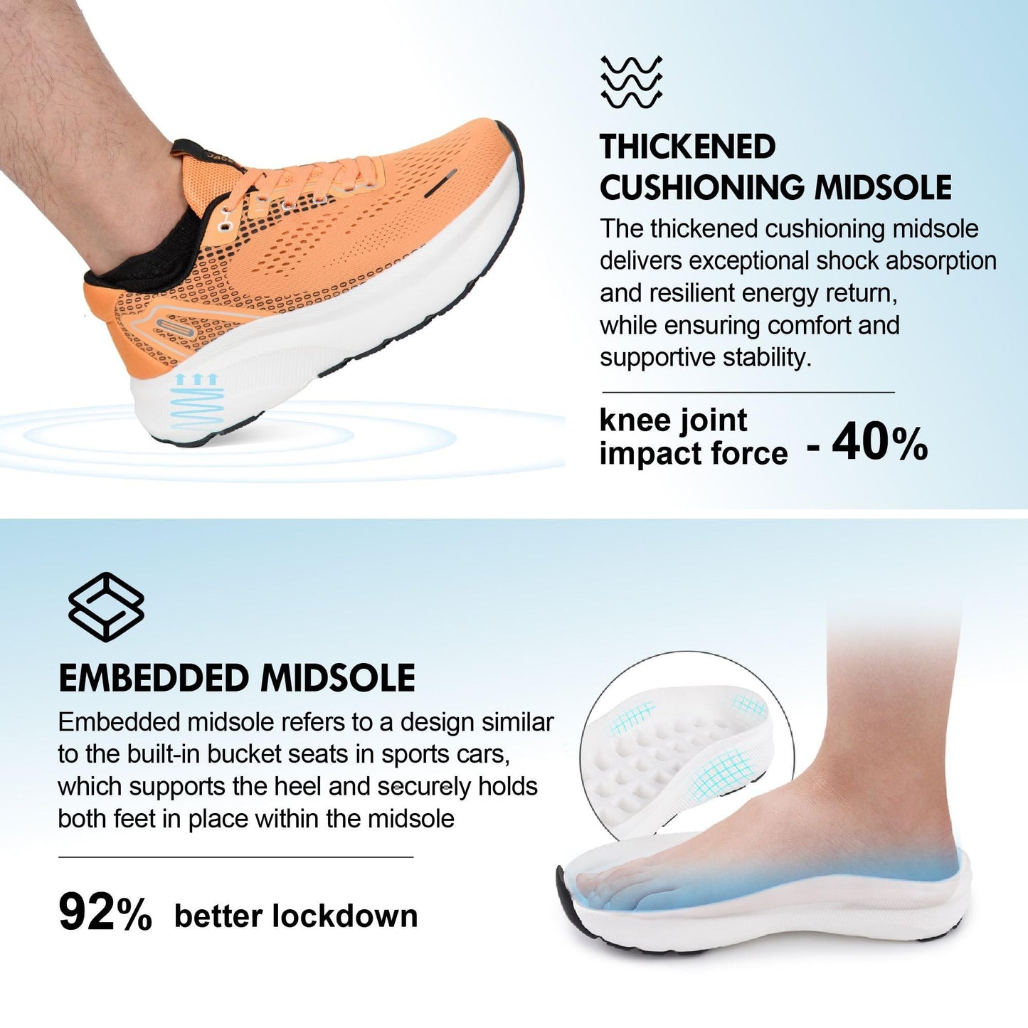 Wide Toe Box Shoes for Men Arch Support Shoes