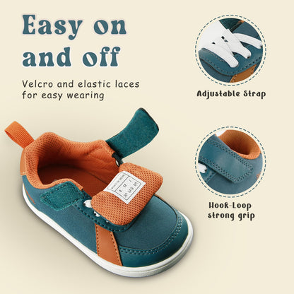 Toddler Wide Toe Box Barefoot Shoes Boys Sneakers