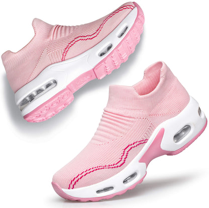 Womens Walking Shoes Slip on Sock Sneakers