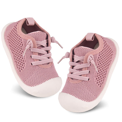 Baby Girl&Boy Toddler First Walking Shoes Barefoot Slip On Wide Toe Box Shoes