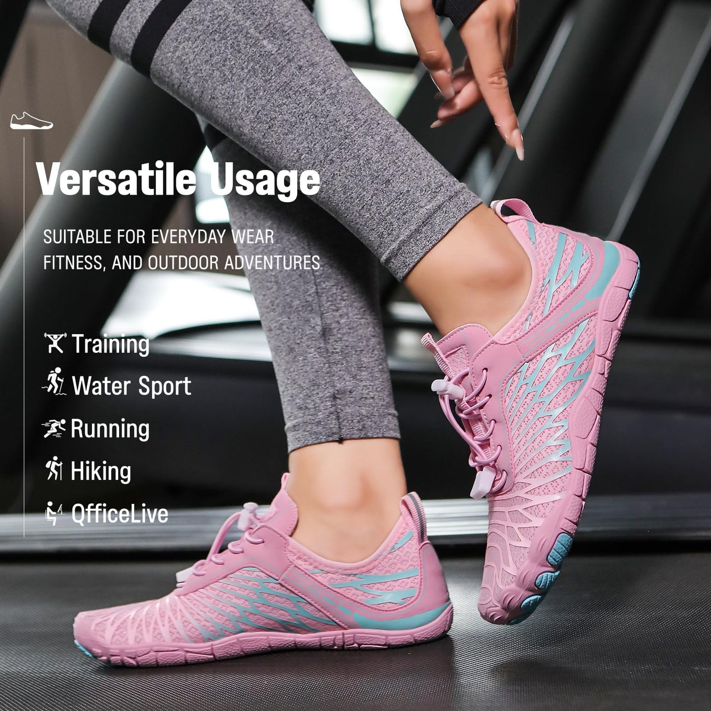 New Barefoot Shoes for Women Mens,Comfortable & Non-Slip Barefoot Vitality Shoe Women's Athletic Footwear,Wide Toe Box Water Shoe for Women Men