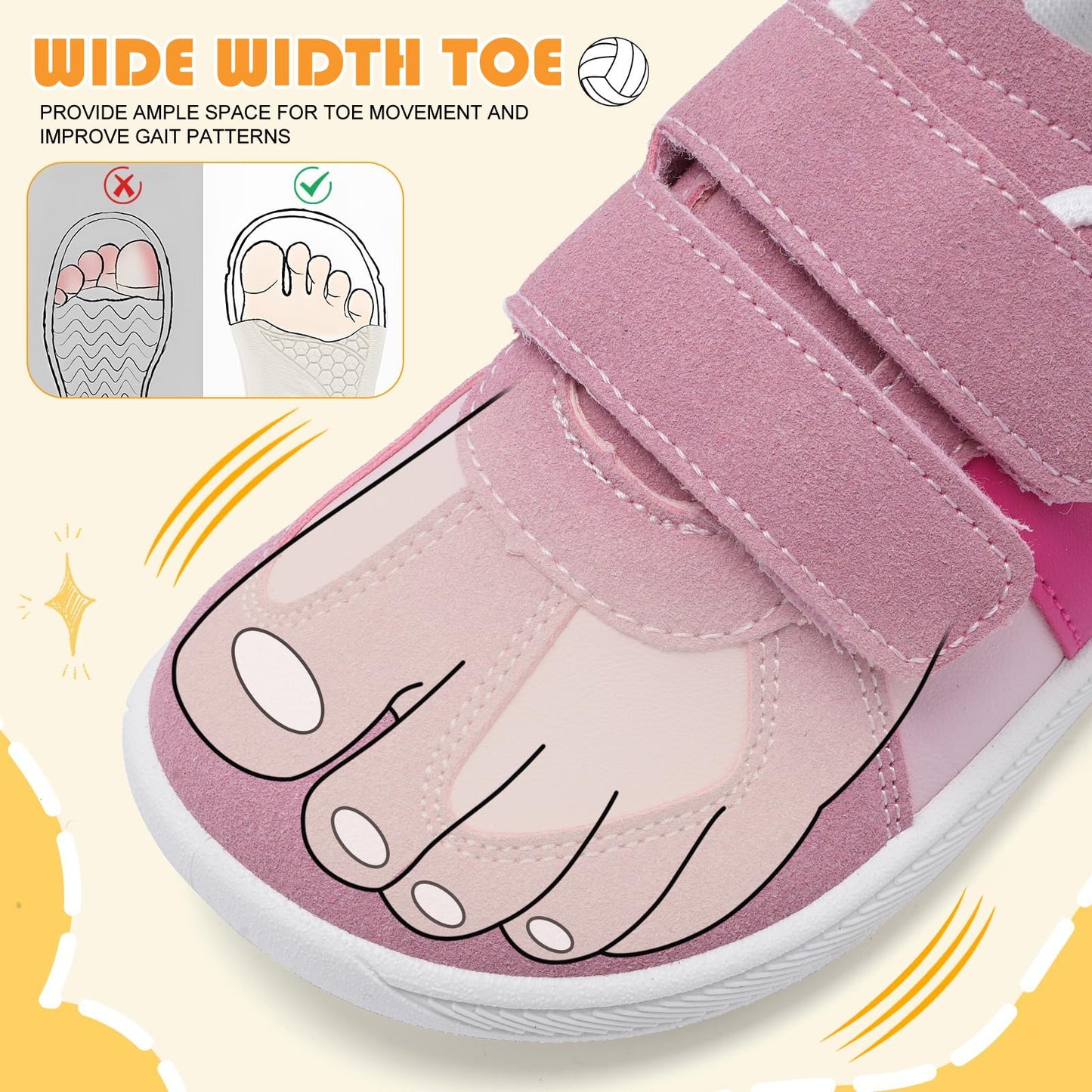 Wide Toe Box Shoes Toddler Barefoot Shoes