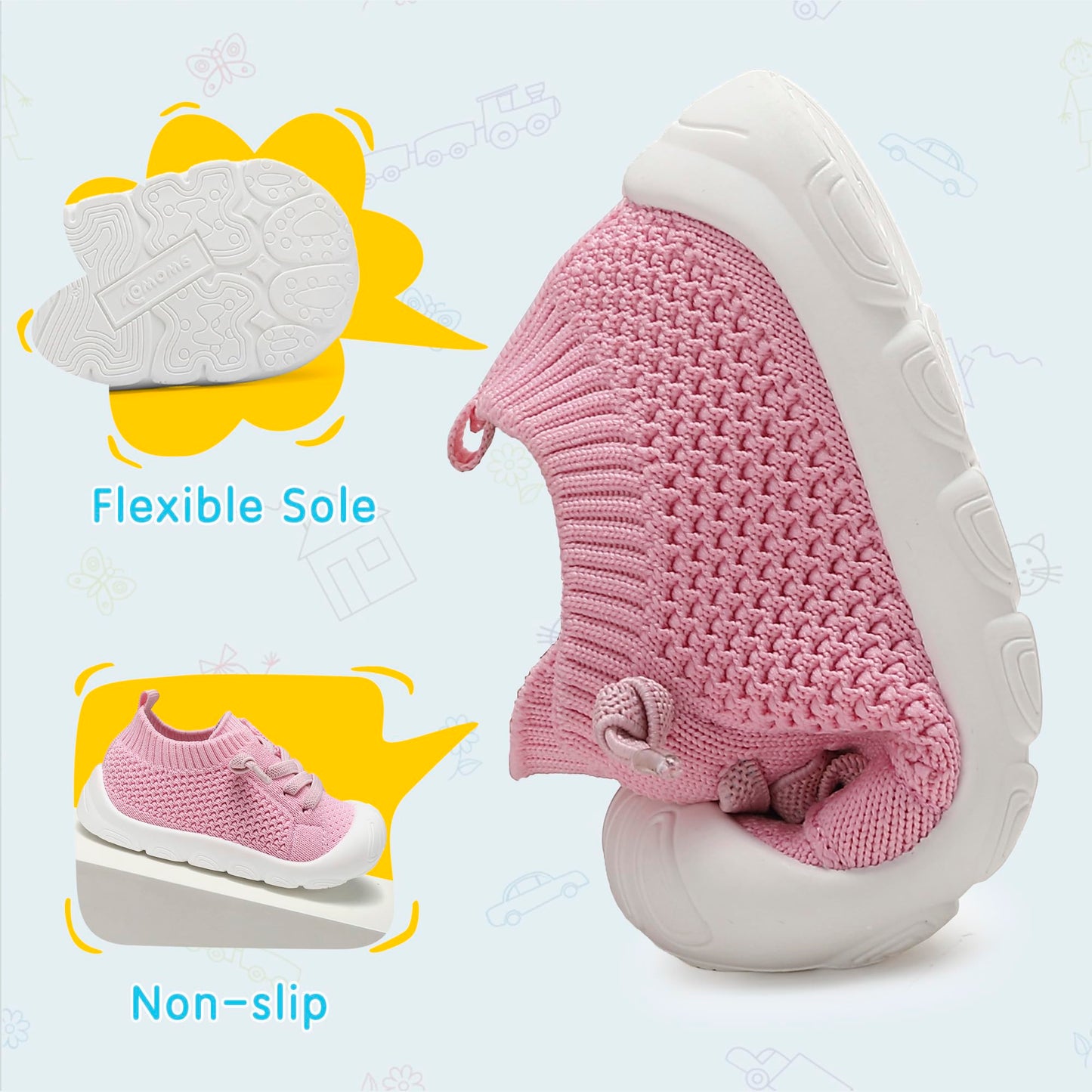 Baby Girls Boys Shoes Toddler Walking Sneakers